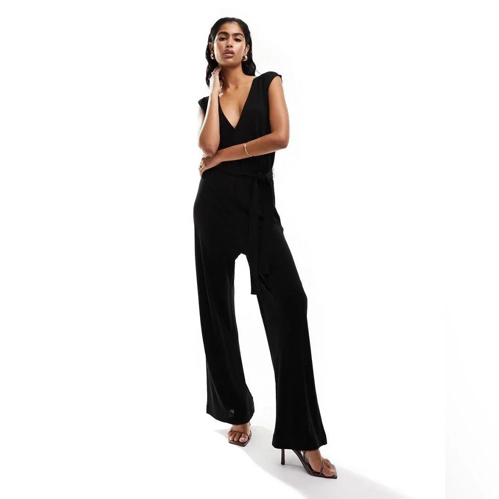 NwT;◾️& Other Stories Black Backless Jumpsuit🔳 - Picture 1 of 12